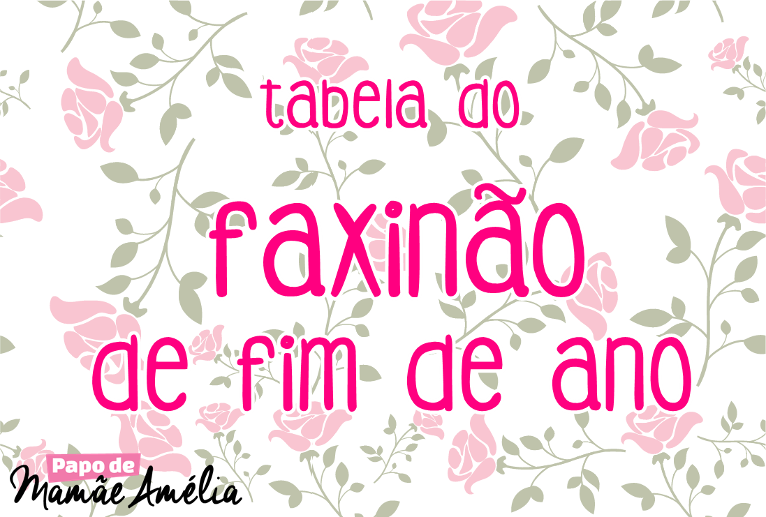 tabela faxinão de fim de ano