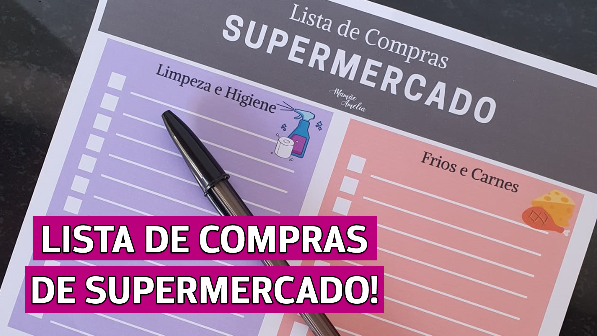 capa lista de compras